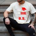College Graduation T Shirt Senior Finally Done Men's Comfort Colors T-Shirt Ivory