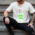 Cufflinks Battery Filled Tired Dad Low Battery Charge Men's Comfort Colors T-Shirt Ivory