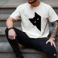 Curious Cat Peeking Sneaky Cat Cat Mom Cat Dad Men's Comfort Colors T-Shirt Ivory Curious Cat Peeking Sneaky Cat Cat Mom Cat Dad Men's Comfort Colors T-Shirt Ivory