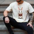 Cute Bookworm Bunny Reading For Kids And Teachers Men's Comfort Colors T-Shirt Ivory