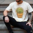 Cute Golden Barrel Cactus Introvert Distressed Men's Comfort Colors T-Shirt Ivory Cute Golden Barrel Cactus Introvert Distressed Men's Comfort Colors T-Shirt Ivory