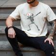 Dabbing Skeleton Nurse Halloween Graduation Men's Comfort Colors T-Shirt Ivory