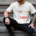 Dad Of 2 Boys Fuel Gas Gauge Father Of Two Sons Men Men's Comfort Colors T-Shirt Ivory Dad Of 2 Boys Fuel Gas Gauge Father Of Two Sons Men Men's Comfort Colors T-Shirt Ivory