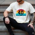 My Dad Is 40 And Still Awesome 40th Retro Birthday Dad Daddy Men's Comfort Colors T-Shirt Ivory