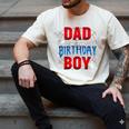 Dad Of The Birthday Boy Spider Web Birthday Party Matching Men's Comfort Colors T-Shirt Ivory