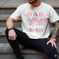 Dad Of The Birthday Cowgirl Pink Disco Rodeo Western Men's Comfort Colors T-Shirt Ivory