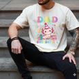 Dad Of The Birthday Girl Axolotl Bday Party Family Men's Comfort Colors T-Shirt Ivory