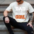 Dad Of The Birthday Girl Basketball Dad Family Matching Men's Comfort Colors T-Shirt Ivory
