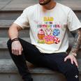 Dad Of The Birthday Girl Candyland Colorful Lollipop Party Men's Comfort Colors T-Shirt Ivory