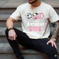 Dad Of The Birthday Girl Shirt Farm Cow Daddy Papa 1st Men's Comfort Colors T-Shirt Ivory