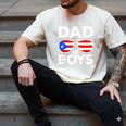 Dad Of Boys Fathers Day Retro Puerto Rico Flag Boricua Dad Men's Comfort Colors T-Shirt Ivory