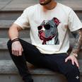 Dad Mom Cool Dog Sunglasses Pitbull Men's Comfort Colors T-Shirt Ivory
