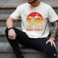 Dad Pays Mom Prays Dirt Bike Retro Motocross Boys Kids Men's Comfort Colors T-Shirt Ivory