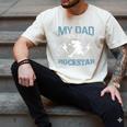 MY DAD IS A ROCKSTAR DADDY Father Sday Men's Comfort Colors T-Shirt Ivory