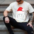 Dad Santa Christmas Family Matching Pajamas Papa Xmas Father Short Sleeve Men's Comfort Colors T-Shirt Ivory
