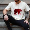 Daddy Dad Bear Pajama Red Buffalo Xmas Family Christmas Men's Comfort Colors T-Shirt Ivory