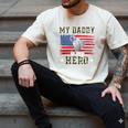 My Daddy Is My Hero Military Dad American Flag Army Proud Ar Men's Comfort Colors T-Shirt Ivory