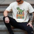 Daddy Saurus Dinosaur Dad Of Two Kids Dino Family Men's Comfort Colors T-Shirt Ivory
