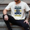 DC Comics Graduation Batman The Grad Power Stance Men's Comfort Colors T-Shirt Ivory