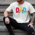 Disney Mickey And Friends Mickey Minnie Dad Collegiate Logo Men's Comfort Colors T-Shirt Ivory