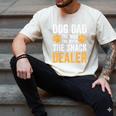 Dog Dad The Man The Myth The Snack Dealer Men's Comfort Colors T-Shirt Ivory