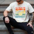 Drumming Basement Drum Set Drummer Rock Dad Grandpa Men's Comfort Colors T-Shirt Ivory