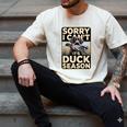 Duck Hunting Dog Sorry I Cant Its Duck Season Dad Joke Men's Comfort Colors T-Shirt Ivory Duck Hunting Dog Sorry I Cant Its Duck Season Dad Joke Men's Comfort Colors T-Shirt Ivory