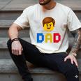 Family Dad Master Builder Building Bricks Blocks Fathers Day Men's Comfort Colors T-Shirt Ivory