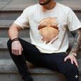 Fat Hairy Guy Big Stomach & Man Boobs Fat Dad BOD Men's Comfort Colors T-Shirt Ivory