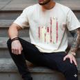 Father's Day Baseball Papa USA Flag Dad Men Baseball Men's Comfort Colors T-Shirt Ivory