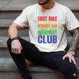 First Rule Of Introvert Club Is There Is No Introvert Club Raglan Baseball Tee Men's Comfort Colors T-Shirt Ivory First Rule Of Introvert Club Is There Is No Introvert Club Raglan Baseball Tee Men's Comfort Colors T-Shirt Ivory