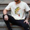 Fishing Shirts PEACOCK BASS Fishing Art Shirt For Dad Men's Comfort Colors T-Shirt Ivory