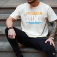 Im Fluent In Silence Introvert Men's Comfort Colors T-Shirt Ivory Im Fluent In Silence Introvert Men's Comfort Colors T-Shirt Ivory