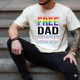 Free Dad Hugs LGBT Gay Pride Month Transgender Rainbow Flag Men's Comfort Colors T-Shirt Ivory