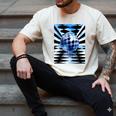 Frutiger Aero Aesthetic Tech Checkered Room Orb Sky Raglan Baseball Tee Men's Comfort Colors T-Shirt Ivory