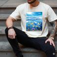 Frutiger Aero Aesthetic Tech Ocean Underwater Fishes Men's Comfort Colors T-Shirt Ivory Frutiger Aero Aesthetic Tech Ocean Underwater Fishes Men's Comfort Colors T-Shirt Ivory