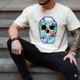 Frutiger Aero Aesthetic Tech Skull Computer Fishes Men's Comfort Colors T-Shirt Ivory
