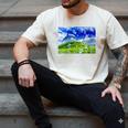 Frutiger Aero Dolphin Meadow Aesthetic Y2k 2000s Ironic Men's Comfort Colors T-Shirt Ivory