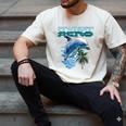 Frutiger Aero Splashy Dolphin Y2k Aesthetic Graphic Men's Comfort Colors T-Shirt Ivory