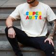 Gamer Aunt Super Auntie Gaming Matching Dad & Mom Kids Men's Comfort Colors T-Shirt Ivory