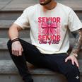 Graduate 2025 For Senior 2025 Graduation Coquette Pink Bow Men's Comfort Colors T-Shirt Ivory