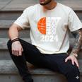 Graduate Senior Class Of 2024 Basketball Player Graduation Men's Comfort Colors T-Shirt Ivory