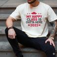Graduation 2022 My Happy Class Is Outta Here Senior Men's Comfort Colors T-Shirt Ivory