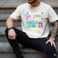 Graduation Shirt For 5th Grader Goodbye Hello Middle School Men's Comfort Colors T-Shirt Ivory