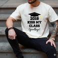 Graduation T Shirt Kiss My Class 2018 Goodbye Men's Comfort Colors T-Shirt Ivory