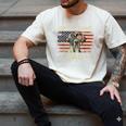 Great Dane Dad Dog Lovers American Flag 4th Of July Men's Comfort Colors T-Shirt Ivory