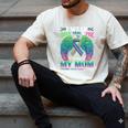 Green Teal Pink In Memory Of My Mom Metastatic Breast Cancer Men's Comfort Colors T-Shirt Ivory