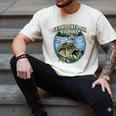 Hooked On Fishing Introvert Sayings Antisocial Quotes Raglan Baseball Tee Men's Comfort Colors T-Shirt Ivory