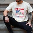 I'm Dad Pepaw Veteran Nothing Scares Me Father's Day Men's Comfort Colors T-Shirt Ivory