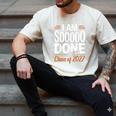 I'm Sooo Done Class Of 2027 Senior Graduation Grad Party Men's Comfort Colors T-Shirt Ivory